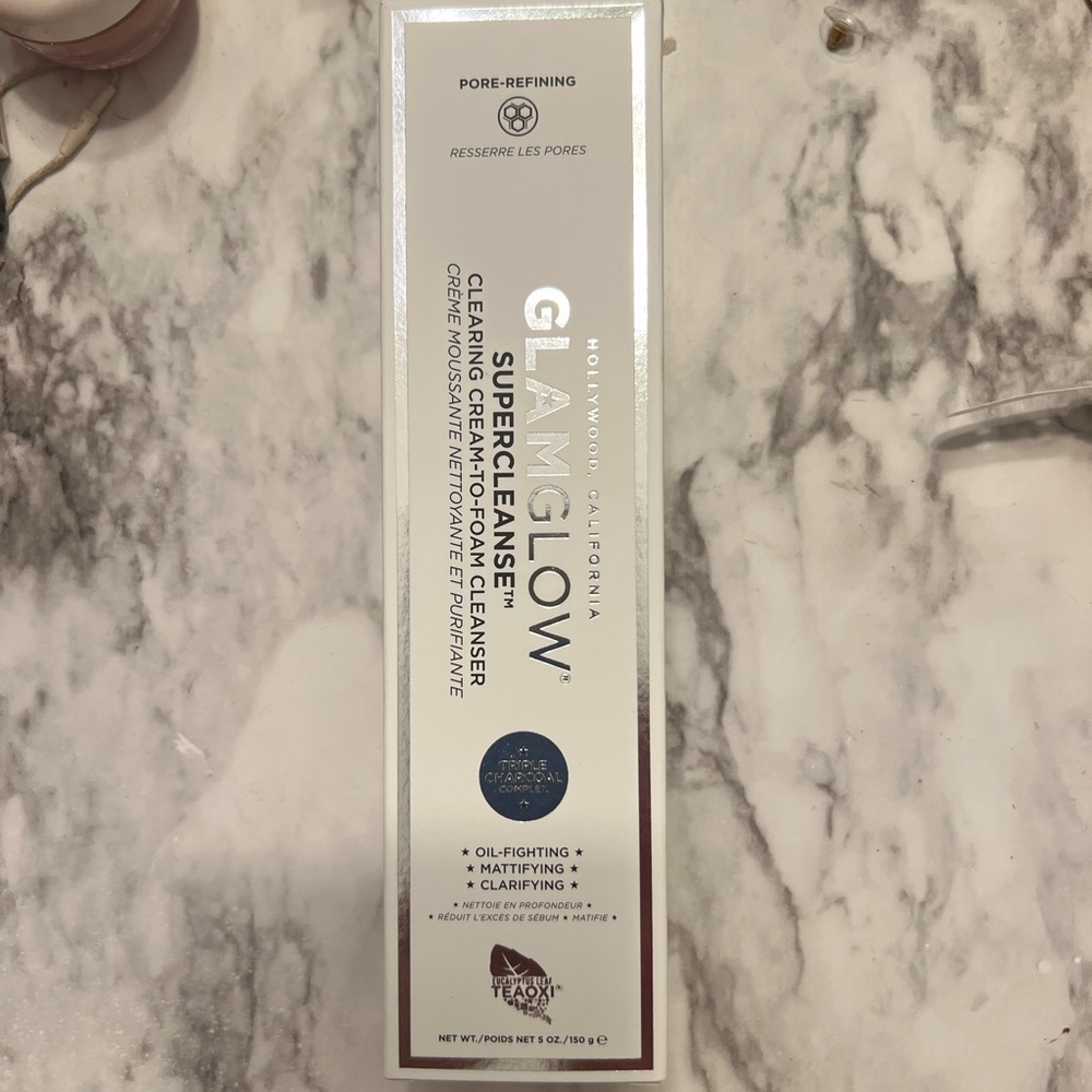 GlamGlow Supercleanse Clearing Cream to Foam Cleanser NWT